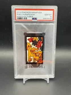 2013 POKEMON HANAFUDA KANTO OCTOBER PONYTA/RAPIDASH PSA 10 - Image 1