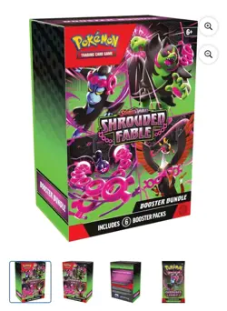 3 Pokemon Shrouded Fable Booster Bundles (6 Packs Per Bundle) Sealed 18 Packs - Image 2