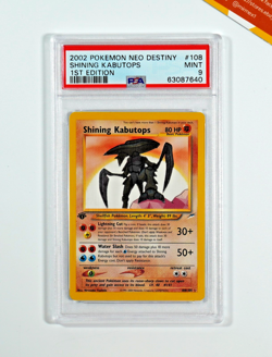 Pokemon PSA 9 Shining Kabutops #108 1St Edition Neo Destiny 2002 English - Image 1