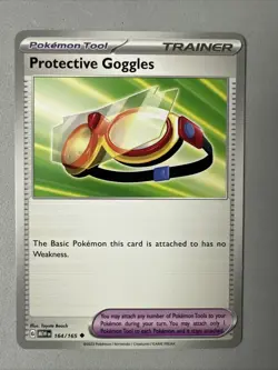 Pokemon TCG * Scarlet & Violet 151 * 164/165 Protective Goggles U * FRESH PK - Image 1