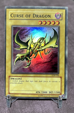 Yugioh Curse of Dragon - Unlimited LOB-066 Super Rare - LP - Image 1