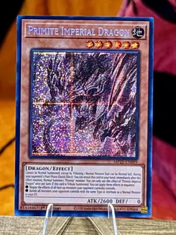 Yu-Gi-Oh! Primite Imperial Dragon Prismatic Secret Rare MP25-EN099 1st Edition - Image 1