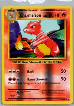 Charmeleon 10/108 Reverse Holo XY - Evolutions - Pokemon Card - NM - Image 1