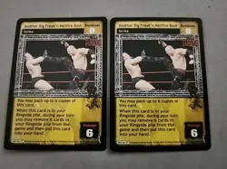 WWE Raw Deal ANOTHER BIG FREAK'N HELLFIRE BOOT KANE BFM 2 CARD LOT UNFORGIVEN - Image 1