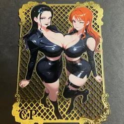 Goddess Story Gold METAL Card - Serial Number #/200! Anime Waifu Nami and BOA - Image 1