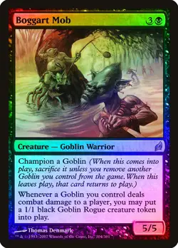 Boggart Mob FOIL Lorwyn PLD Black Rare MAGIC THE GATHERING MTG CARD ABUGames - Image 1