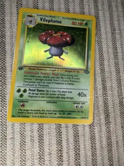 Pokemon TCG Vileplume Jungle Holo Card 15/64 1st Edition Rare - Image 2