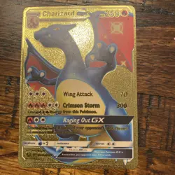 Pokemon TCG Charizard GX Hidden Fates SV49/SV94 Holo Full Art Fan Art Card - Image 1