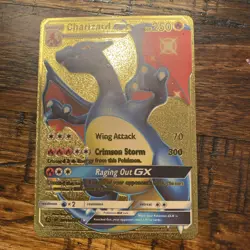 Pokemon TCG Charizard GX Hidden Fates SV49/SV94 Holo Full Art Fan Art Card - Image 2