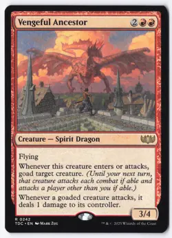 Vengeful Ancestor R Commander: Tarkir: Dragonstorm 242 NM - Image 1