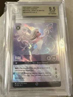 Disney Lorcana Elsa Spirit Of Winter Enchanted 207/204 The First Chapter BGS 9.5 - Image 1