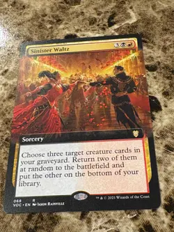 SINISTER WALTZ Magic MTG Innistrad Crimson Vow Extended Art - Image 1