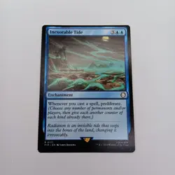 Inexorable Tide MTG Rare Magic: The Gathering Fallout Commander Enchantment Blue - Image 1