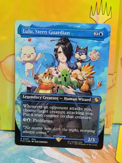 Lulu, Stern Guardian - Borderless Chocobo Track Foil Final Fantasy xMTG FIC 0467 - Image 1