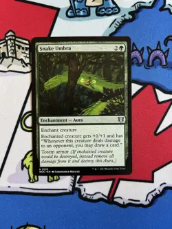 Snake Umbra x1 Mtg Wilds of Eldraine Commander - Image 1