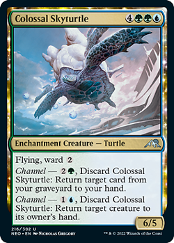 MTG - Colossal Skyturtle, Kamigawa: Neon Dynasty - Image 1