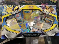 Pokemon Pikachu-GX & Eevee-GX Trading Card Game Special Collection- SEALED - Image 2