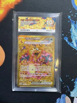 Charizard EX 228/197 Ace Graded GM10 Obsidian Flames 2023 Hyper Rare Pokemon PSA - Image 1