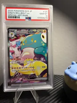 Pokemon Japanese Battle Partners Iono's Bellibolt EX SAR 125/100 PSA 10 - Image 1