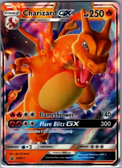 Charizard GX SM211 SM Promos - Pokemon Card - NM - Image 1