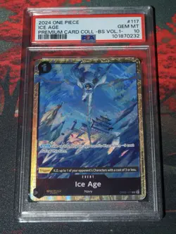 2024 One Piece Card ICE AGE OP02-117 Premium Card Collection PSA 10 GEM MT - Image 1