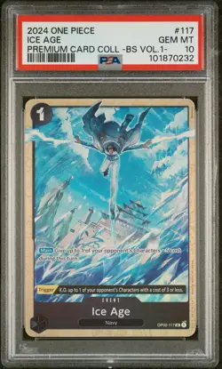 2024 One Piece Card ICE AGE OP02-117 Premium Card Collection PSA 10 GEM MT - Image 3