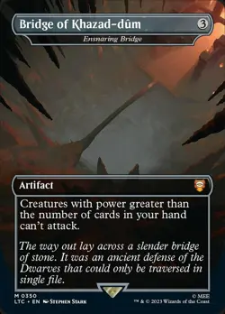 LP MTG Bridge of Khazad-dum (0350) - Ensnaring Bridge - Foil - Borderless Light - Image 1