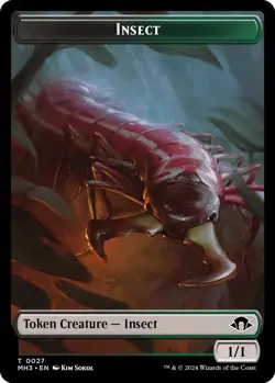 Insect Token (0027) 0027 MTG Modern Horizons 3 Token NP - Image 1