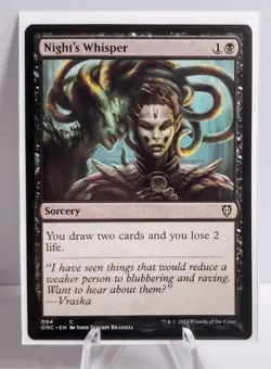 X 1 Night's Whisper NM-M Phyrexia All Will Be One Commander - Image 1