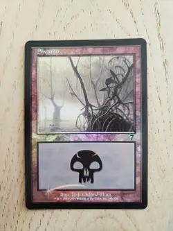 Swamp (346) FOIL 7th Edition Basic Land MAGIC THE GATHERING CARD LP - Image 1