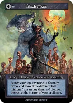 Sorcery: Contested Realm Black Mass Unique Regular NM (GT) - Image 1