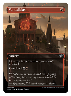 MTG - 1 x Borderless, Vandalblast - Sorcery - Commander Masters (CMM) - M/NM - Image 1