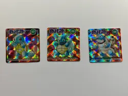 GB Pocketcard Pokemon Mini Card x3 Blastoise Wartortle Squirtle Holo - Image 1