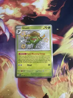 Pokemon TCG SV Paldean Fates Gloom Shiny Holo Rare Card 093/091 NM Condition - Image 1