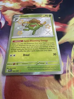Pokemon TCG SV Paldean Fates Gloom Shiny Holo Rare Card 093/091 NM Condition - Image 2