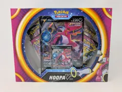 New and Factory Sealed Pokemon TCG Sword & Shield Hoopa V Box - Image 1