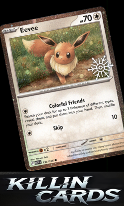 Eevee (Holiday Calendar) 133/165 Pokemon Common Miscellaneous Cards & Products C - Image 1