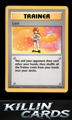 Lass 075/102 Pokemon Rare Base Set (Shadowless) Card DM - Image 1
