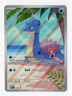 Pokemon TCG: Misty's Lapras 194/182 Destined Rivals Illustration Rare - Image 1