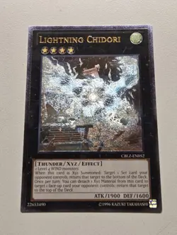 Lightning Chidori (UTR) CBLZ-EN052 Ultimate Rare Yugioh Unlimited Edition VLP - Image 1