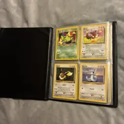 Rare Vintage Pokemon Binder Wotc Official 90s - Full Of 81 Cards (All Vintage) - Image 2