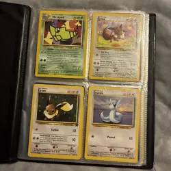 Rare Vintage Pokemon Binder Wotc Official 90s - Full Of 81 Cards (All Vintage) - Image 3