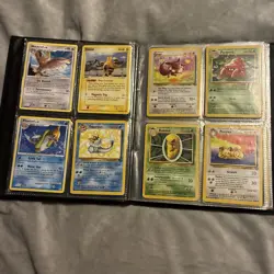 Rare Vintage Pokemon Binder Wotc Official 90s - Full Of 81 Cards (All Vintage) - Image 4