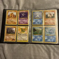 Rare Vintage Pokemon Binder Wotc Official 90s - Full Of 81 Cards (All Vintage) - Image 5