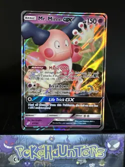 Pokemon Card Mr. Mime GX 67/181 Tag Team Team Up Half Art Ultra Rare NM - Image 1