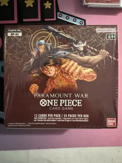 Bandai One Piece TCG Paramount War Card Game English Ver. OP-02 Booster Box New! - Image 1