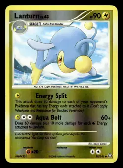 Lanturn 59/146 Reverse Holo Legends Awakened Pokemon Card - 2 - Image 1