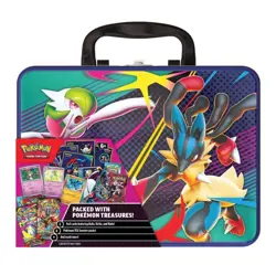 2X Pokemon 2025 Fall Collector Chest Tin Box - 6 Packs & 3 Foil Cards - Image 2
