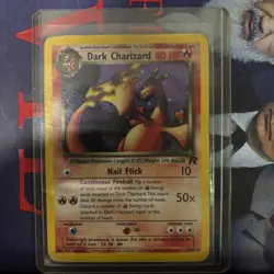 Pokemon Dark Charizard Holo Rare Card 4/82 Team Rock MP 2000 OBO - Image 1