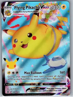 Flying Pikachu VMAX 007/025 Celebrations - Pokemon Card - NM - Image 1